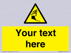 Custom warning kite flying near powerlines